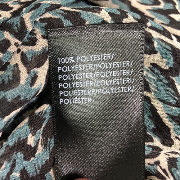 LIVERPOOL Los Angles PrintLong Sleeve Button Front Shirt Size Large - Picture 5 of 13